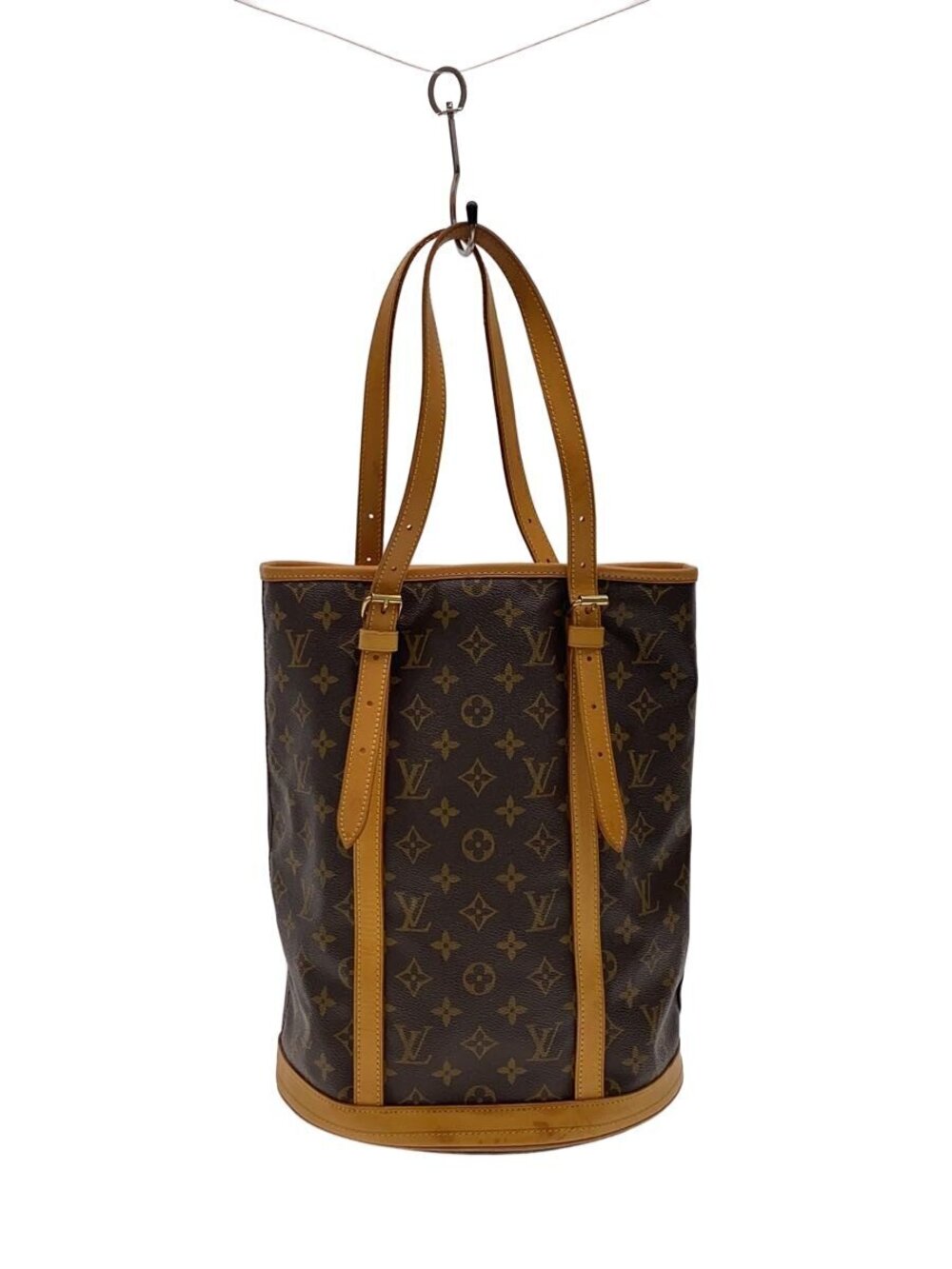 LOUIS VUITTON Bucket Monogram Canvas Brown All over